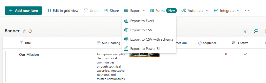 Export Your SharePoint List Data to Excel